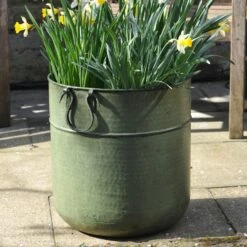 Verdigris Tall Metal Planter 11 Verdigris Tall Metal Planter -Herbalife Shop pr2000016192 card5 lg