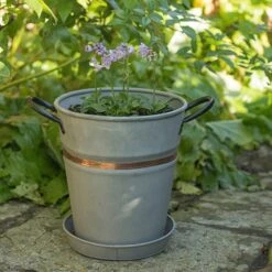 Planter With Copper Belt And Tray -Herbalife Shop pr2000031454 card4 lg