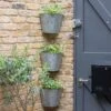 Galvanised Corner Wall Planters - Set Of 3 1 Galvanised Corner Wall Planters - Set Of 3 -Herbalife Shop pr2000033944