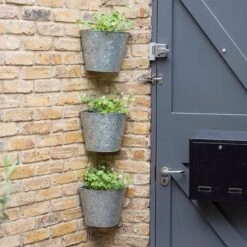 Galvanised Corner Wall Planters - Set Of 3 -Herbalife Shop pr2000033944 card2 lg