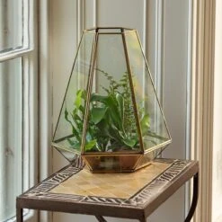 Terrarium With Brass Base Tray -Herbalife Shop pr2000034059 card4 lg