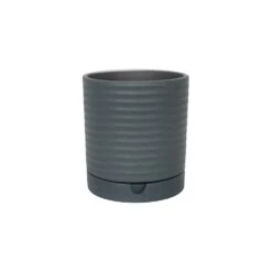 Stoneware Plant Pot & Saucer - Dark Grey 5 Stoneware Plant Pot & Saucer - Dark Grey -Herbalife Shop pr2000044689 card2 lg