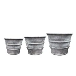 Greystoke Ribbed Planter - Aged Zinc 15 Greystoke Ribbed Planter - Aged Zinc -Herbalife Shop pr2000046295 card4 lg