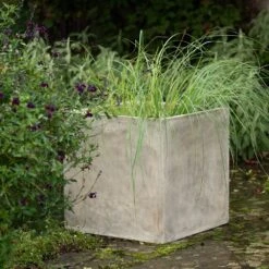 Square Terrace Planter - Weathered Cream -Herbalife Shop pr2000048723 card3 lg