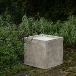 Square Terrace Planter - Weathered Cream -Herbalife Shop pr2000048723 card7 lg