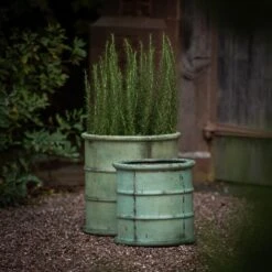Greenwich Barrel Planter - Verdigris -Herbalife Shop pr2000048731 card2 lg