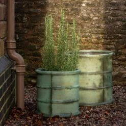 Greenwich Barrel Planter - Verdigris -Herbalife Shop pr2000048731 card8 lg
