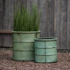 Greenwich Barrel Planter - Verdigris -Herbalife Shop pr2000048731 card9 lg